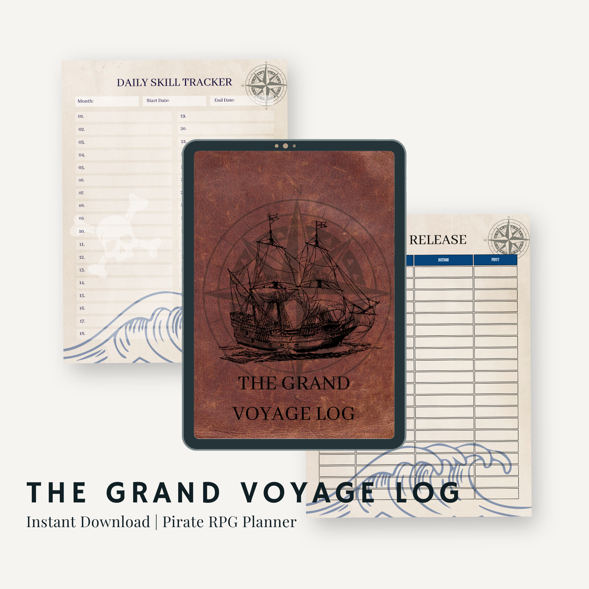 Pirate themed planner - The Grand Voyage