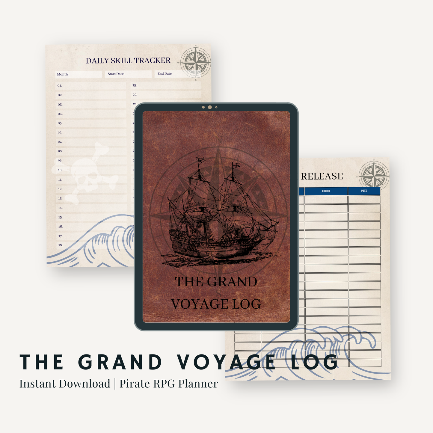 The Grand Voyage Pirate Themed Planner
