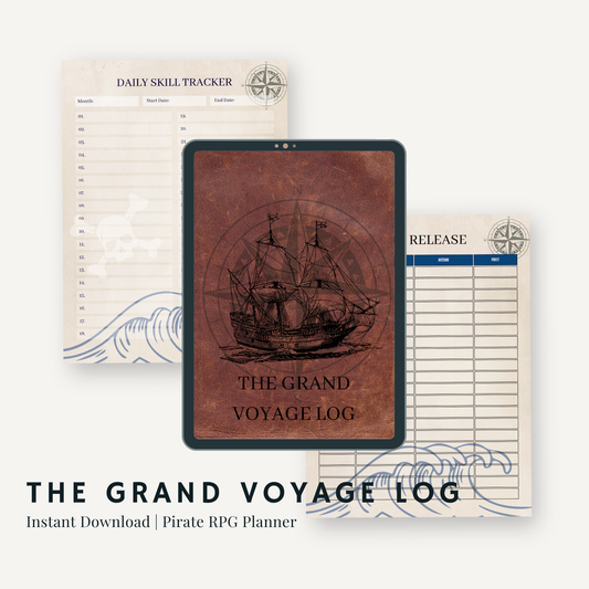 The Grand Voyage Pirate Themed Planner