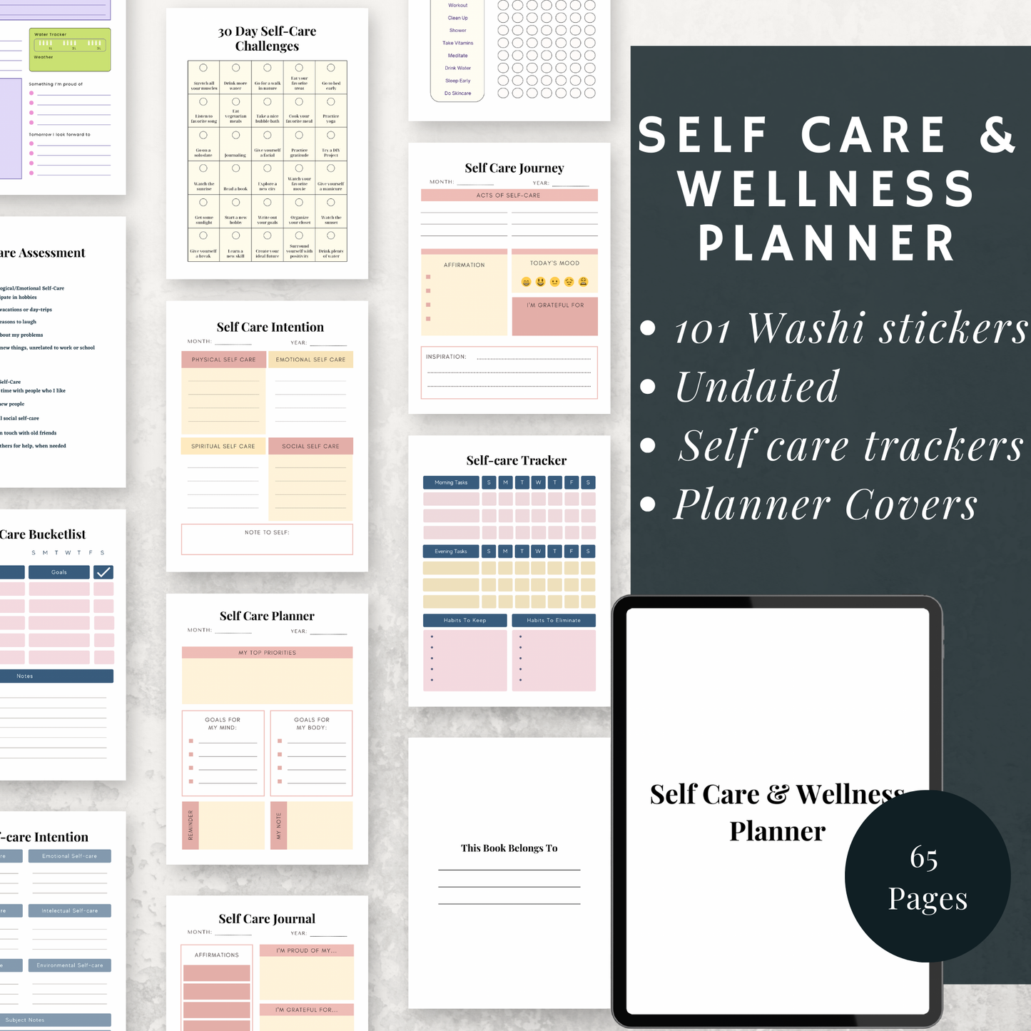 Self-Care & Wellness Planner