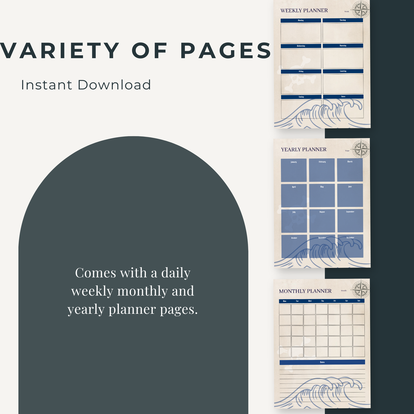 The Grand Voyage Pirate Themed Planner