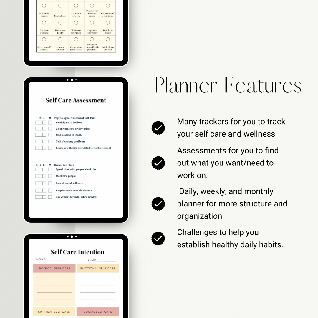 Self-Care & Wellness Planner